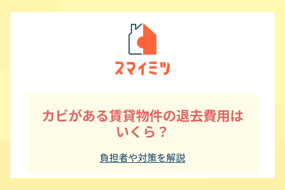 カビがある賃貸物件の退去費用はいくら？負担者や対策を解説